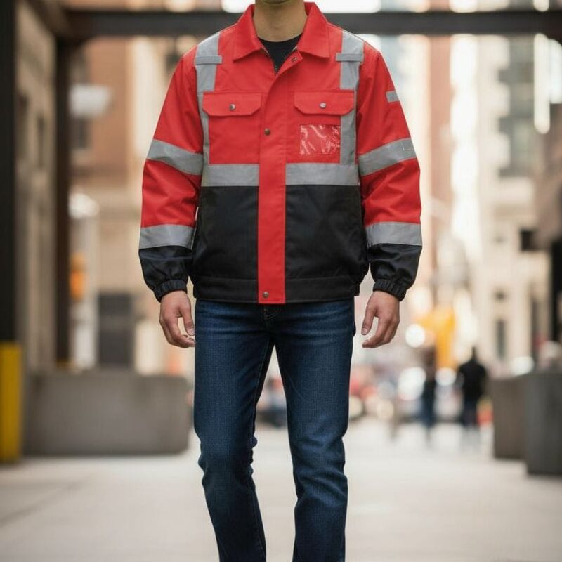 SAFETY JACKET SCHOTLITE 3M HIGHVISIBLE ISEA / ANSI 107