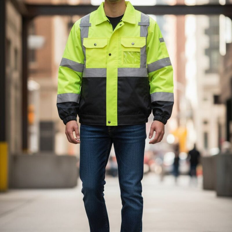 JAKET SAFETY HIGH VISIBILITY CLOTHING REFLEKTOR ISEA /ANSI 107