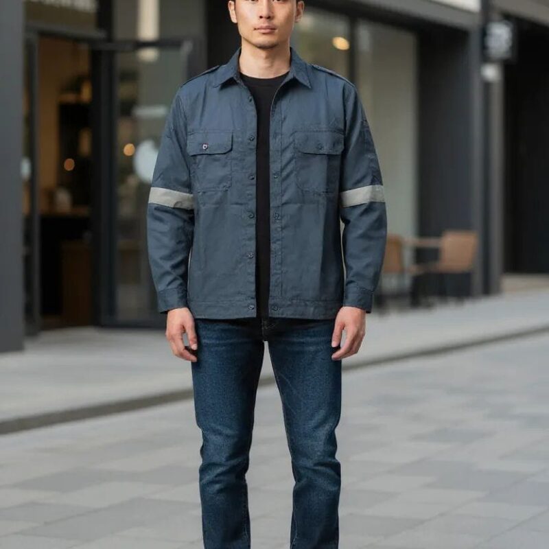 BAJU SAFETY WARNA ABU CUSTOM SCHOTLITE 3M