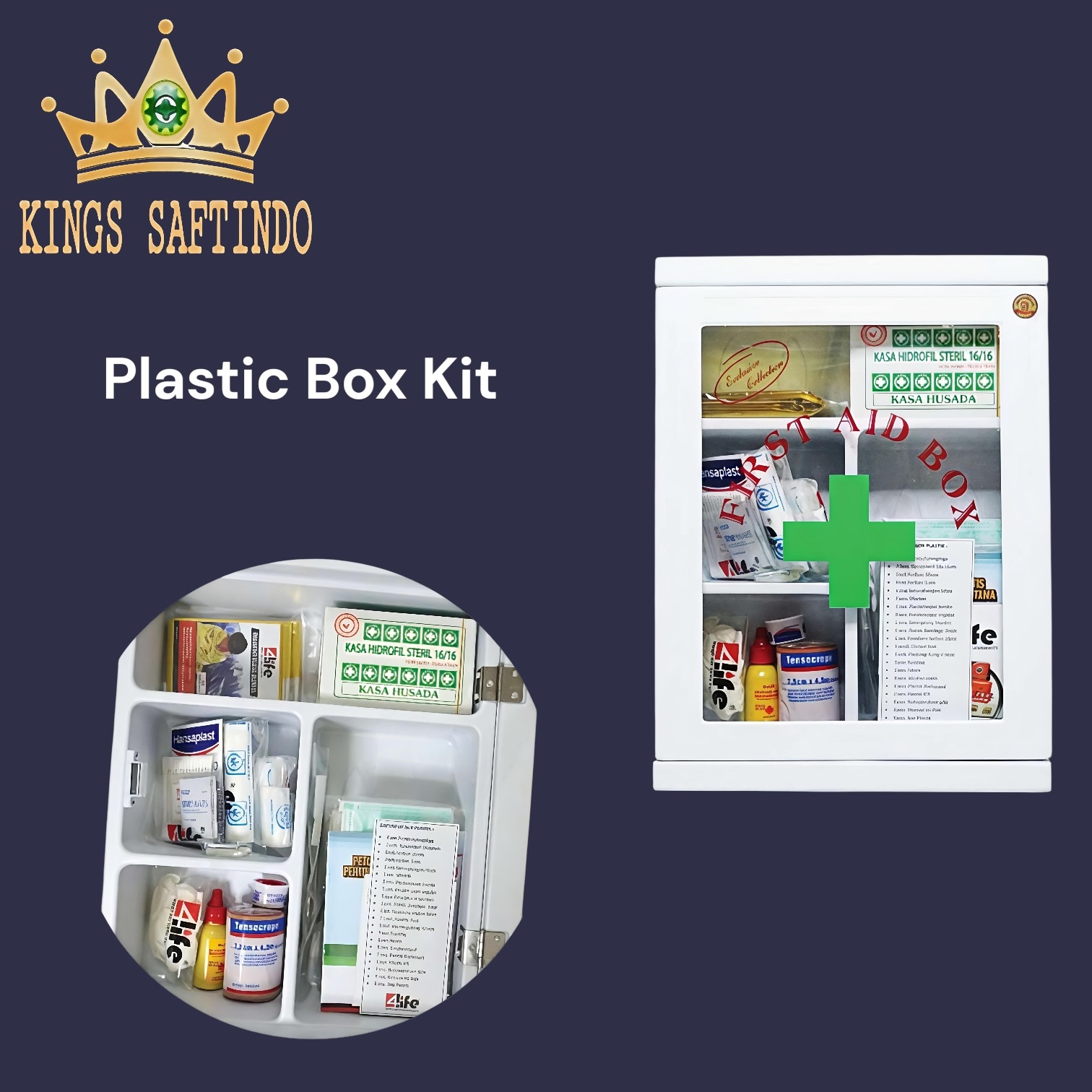 PLASTIC BOX KIT KOTAK P3K ORIGINAL SNI