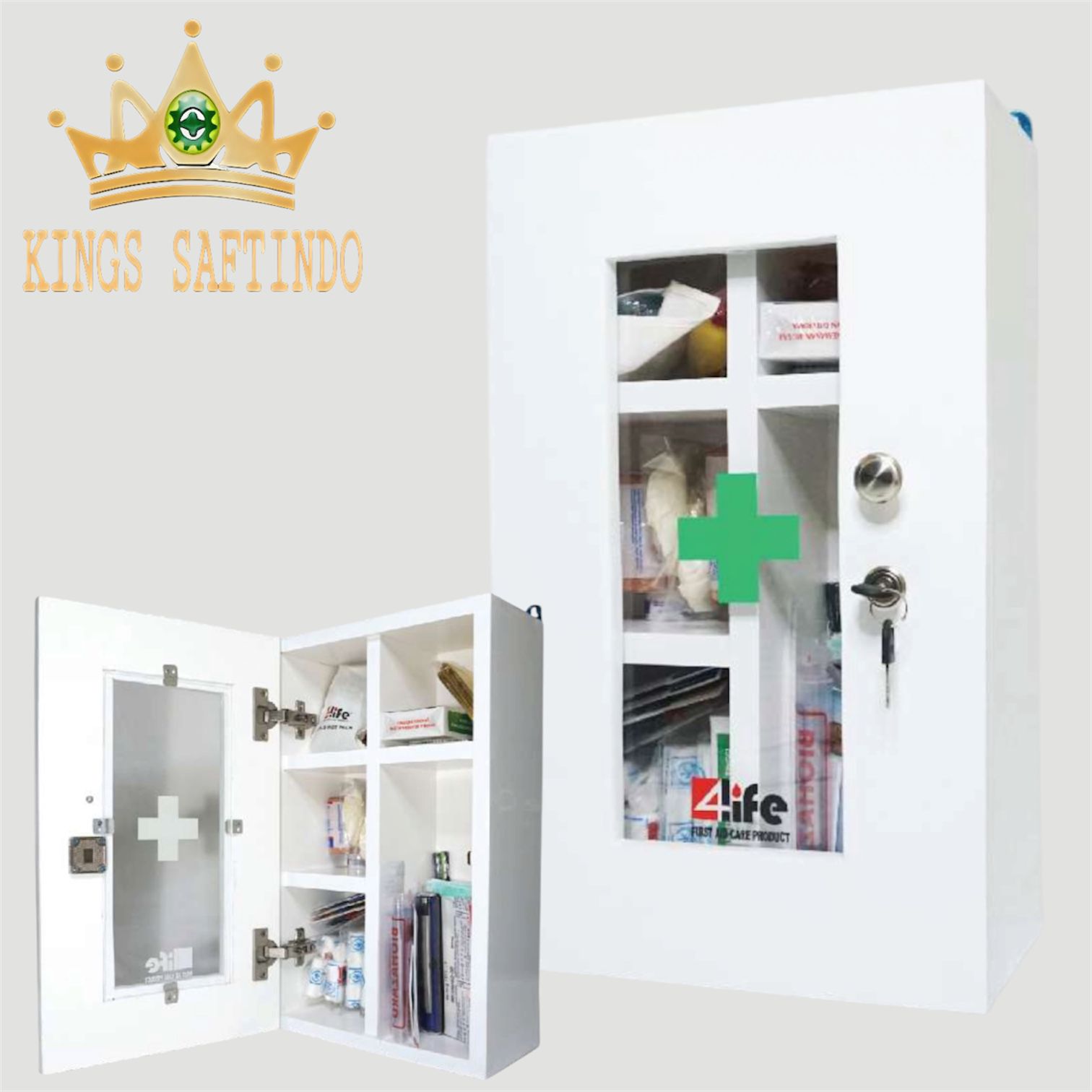 WOODEN BOX KIT C P3K STANDAR RESMI NASIONAL